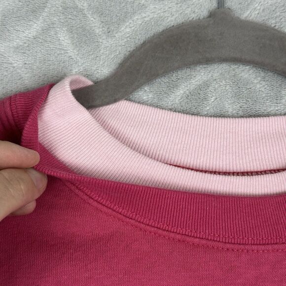 Vtg Grandmas Love Novelty Sweatshirt Women Large Pink Embroidered Crewneck 90s - Picture 4 of 11